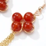 Red Agate Earrings – Vitality, Energy Balance & Spiritual Protection 2 - Buddha Bodhis Red Agate Earrings – Vitality Energy Balance & Spiritual Protection-3