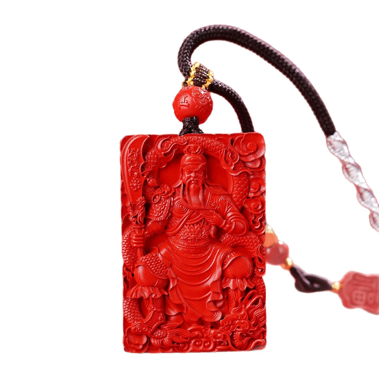 Red Cinnabar Guan Gong Pendant – Protection Prosperity & Inner Peace Red Cinnabar Guan Gong Pendant – Protection Prosperity & Inner Peace