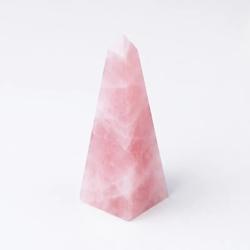 Rose Quartz Crystal Obelisk for Love Attraction & Energy Cleansing Rose Quartz Crystal Obelisk for Love Attraction & Energy Cleansing