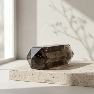 Smokey Quartz Crystal Pillar – Grounding Energy, Inner Peace & Negative Energy Shield-1