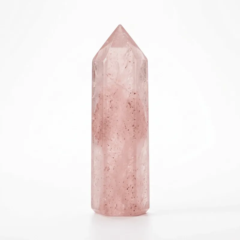 Strawberry Quartz Crystal Point – Attracting Love, Enhancing Harmony & Positive Energy Strawberry Quartz Crystal Point – Attracting Love, Enhancing Harmony & Positive Energy
