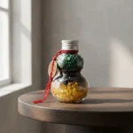 Three-Color Crystal Gourd – Malachite, Obsidian & Citrine Ornament for Protection & Prosperity 2 - Buddha Bodhis Three-Color Crystal Gourd – Malachite, Obsidian & Citrine Ornament for Protection & Prosperity-3