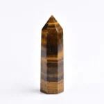Tiger's Eye Crystal Point – Courage, Confidence & Prosperity - Buddha Bodhis Tiger's Eye Crystal Point – Courage, Confidence & Prosperity