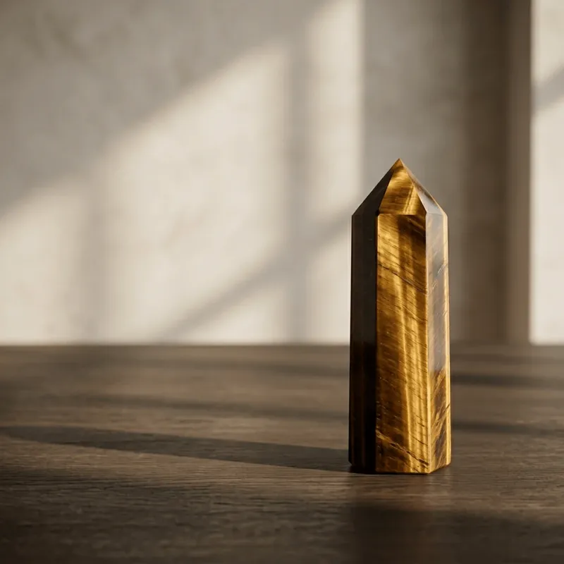Tiger's Eye Crystal Point – Courage, Confidence & Prosperity-2 Tiger's Eye Crystal Point – Courage, Confidence & Prosperity-2