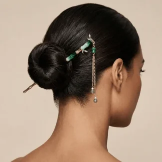 american-model-bamboo-metal-tassel-hairpin-luxury-accessory