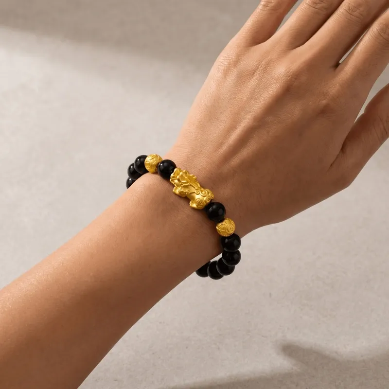 black-obsidian-gold-pixiu-bracelet-wealth-charm black-obsidian-gold-pixiu-bracelet-wealth-charm