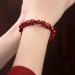 Purple Gold Sand Cinnabar Pixiu Bracelet for Wealth Attraction & Spiritual Protection 1 - Buddha Bodhis cinnabar-pixiu-wealth-bead-bracelet2