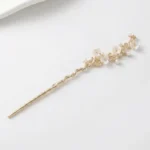 Camellia Metal Hairpin – Timeless Elegance & Vintage Grace - Buddha Bodhis gold-pearl-plum-blossom-hair-stick
