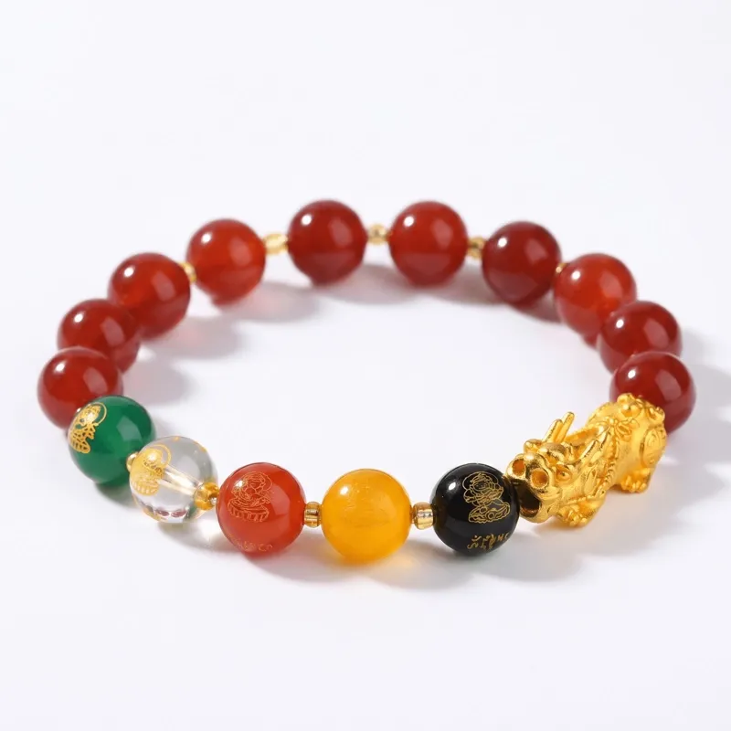 red-agate-gold-pixiu-bracelet-10mm_ red-agate-gold-pixiu-bracelet-10mm_