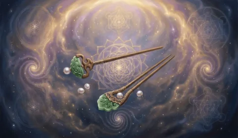 Traditional Bridal Hair Pins Symbolic Wedding Jewelry