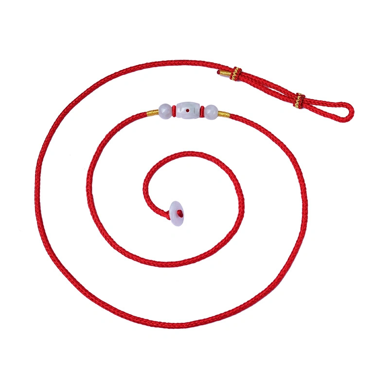 Adjustable Jade Barrel Bead Red String Waist Chain for Women, Chinese Lucky Belly Chain (5) Adjustable Jade Barrel Bead Red String Waist Chain for Women, Chinese Lucky Belly Chain (5)