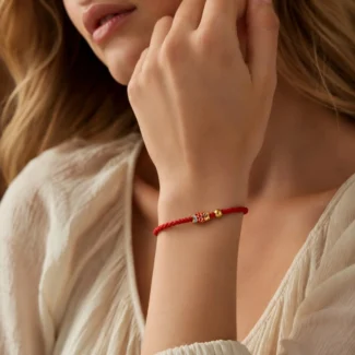 Hand-Braided Red Cord Koi Bracelet – Perseverance, Good Fortune & Prosperity (3)