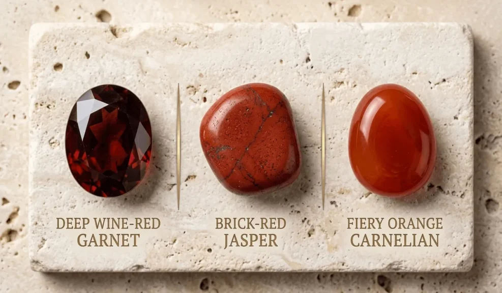 How to Tell If a Garnet Is Real: Practical Ways to Spot Glass Imitations 4 - Buddha Bodhis How to Tell If a Garnet Is Real Practical Ways to Spot Glass Imitations-5