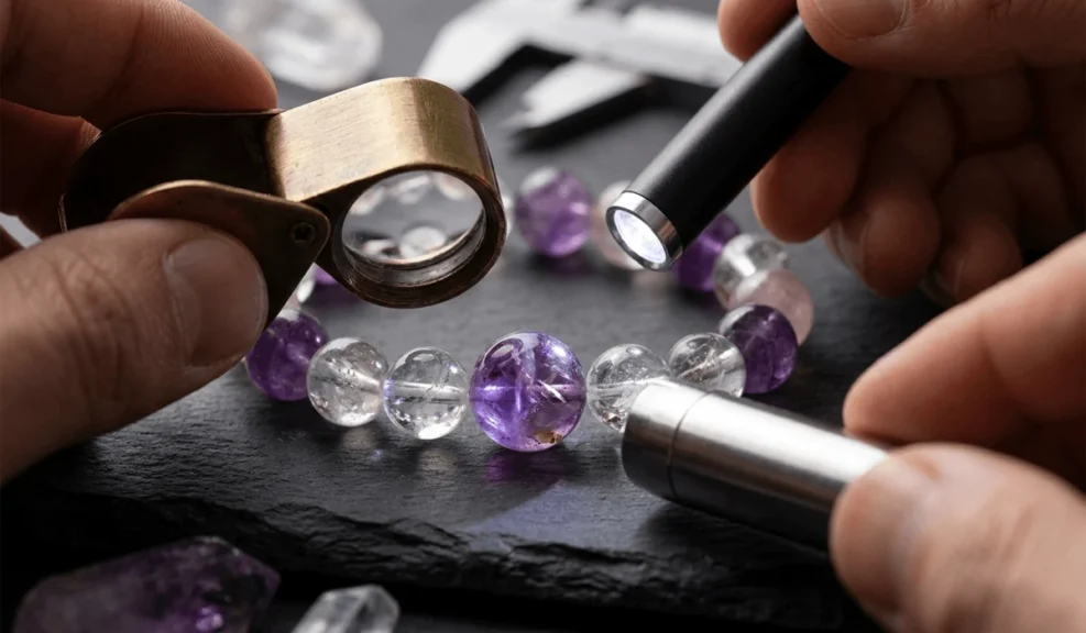 How to Tell if a Crystal Bracelet Is Real: Simple Authenticity Tests - Buddha Bodhis How to Tell if a Crystal Bracelet Is Real Simple Tests-1