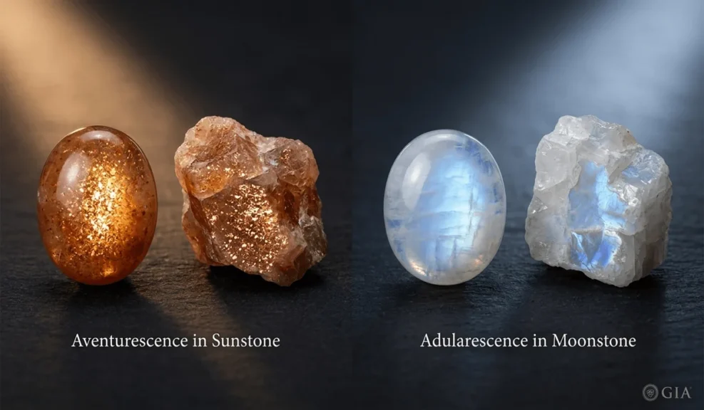 Sunstone vs. Moonstone: Exploring Their Differences and Harmonizing Solar and Lunar Energies 1 - Buddha Bodhis Sunstone vs. Moonstone: Exploring Their Differences and Harmonizing Solar and Lunar Energies - Buddha Bodhis