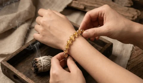 Which Hand to Wear Gold Rutilated Quartz for Wealth