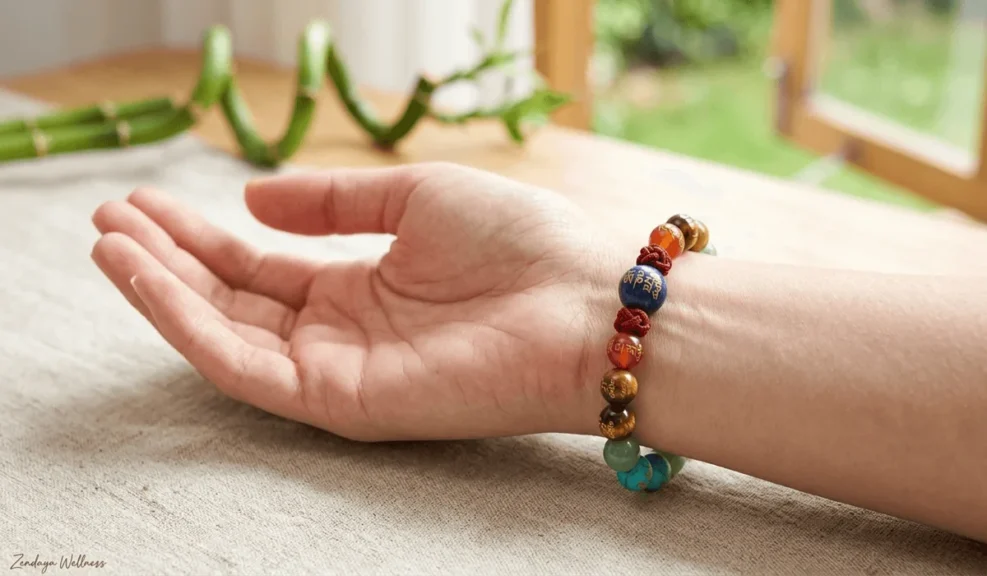 Which Hand to Wear an Om Mani Padme Hum Bracelet: Rules and Etiquette 5 - Buddha Bodhis Which Hand to Wear an Om Mani Padme Hum Bracelet: Rules and Etiquette 4 - Buddha Bodhis