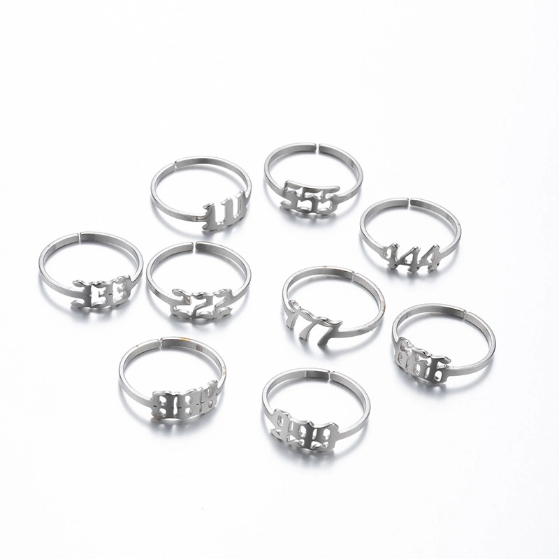 Adjustable Stainless Steel Angel Number Ring – Gold & Silver-Tone Numerology Band (21) Adjustable Stainless Steel Angel Number Ring – Gold & Silver-Tone Numerology Band