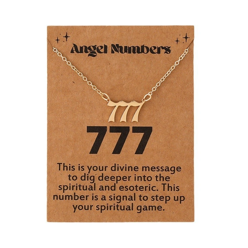 Gold-Tone Stainless Steel Angel Number Necklace – Minimalist Numerology Pendant (5) Gold-Tone Stainless Steel Angel Number Necklace – Minimalist Numerology Pendant
