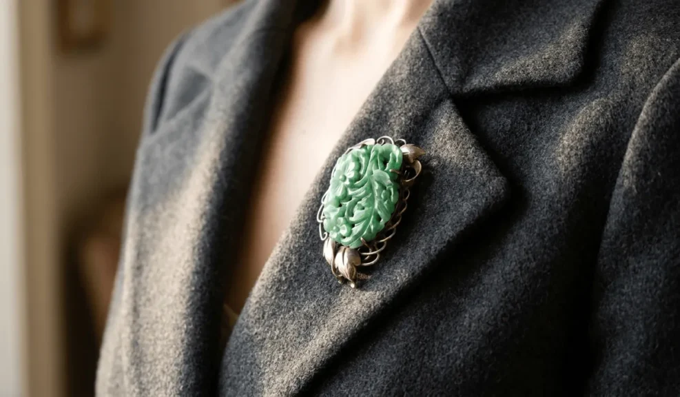 How to Tell if a Vintage Jade Brooch Is Real: A Practical Identification Guide 5 - Buddha Bodhis How to Tell if a Vintage Jade Brooch Is Real: A Practical Identification Guide 4 - Buddha Bodhis