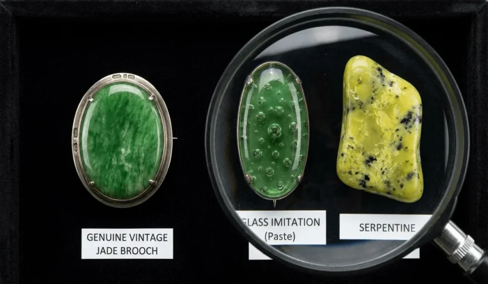 How to Tell if a Vintage Jade Brooch Is Real: A Practical Identification Guide 7 - Buddha Bodhis How to Tell if a Vintage Jade Brooch Is Real: A Practical Identification Guide 6 - Buddha Bodhis