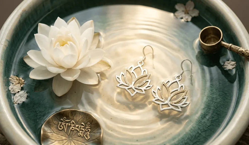 The Spiritual Meaning and Benefits of Om Mani Padme Hum Earrings 3 - Buddha Bodhis The Spiritual Meaning and Benefits of Om Mani Padme Hum Earrings 2 - Buddha Bodhis