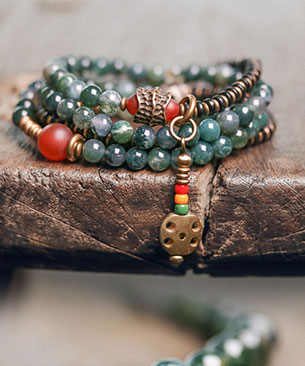 Water grass agate bracelet