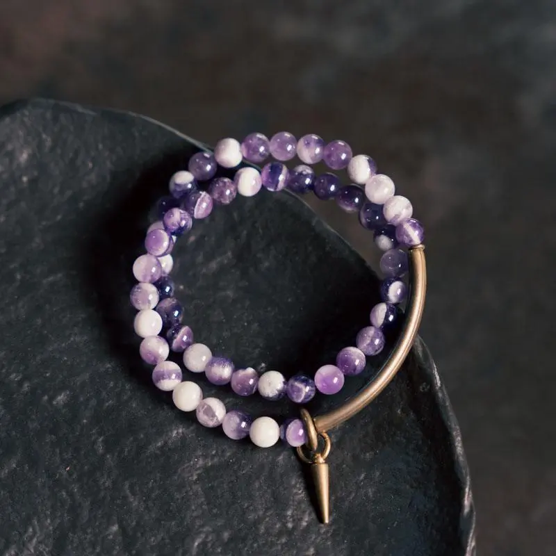 Amethyst Double-Wrap Bracelet