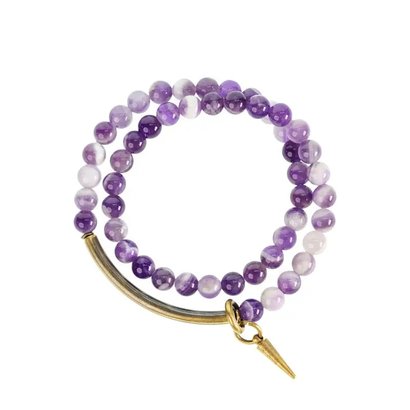 Amethyst Double-Wrap Bracelet