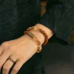 Citrine & Bodhi Seed Bracelet