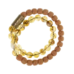 Citrine & Bodhi Seed Bracelet