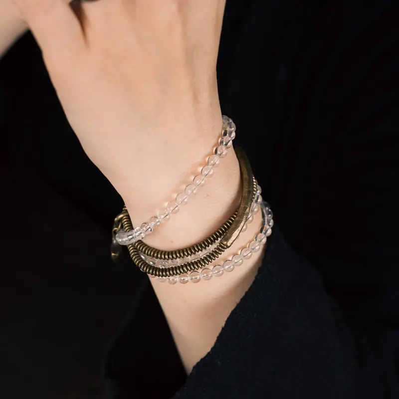 Clear Quartz Convertible Necklace The Spiral of Light