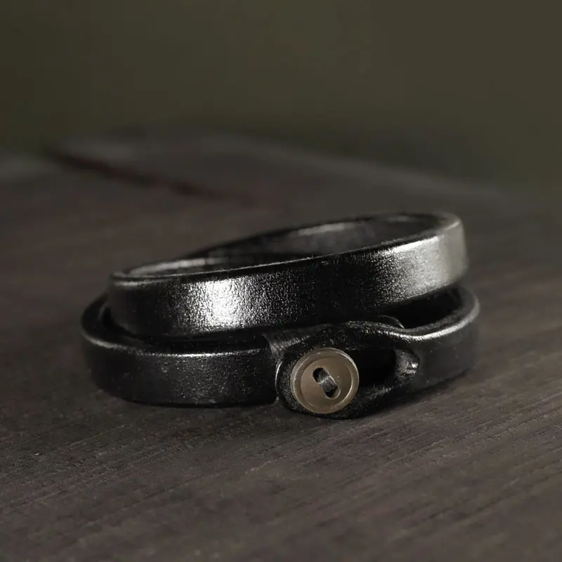 Double Wrap Leather Bracelet