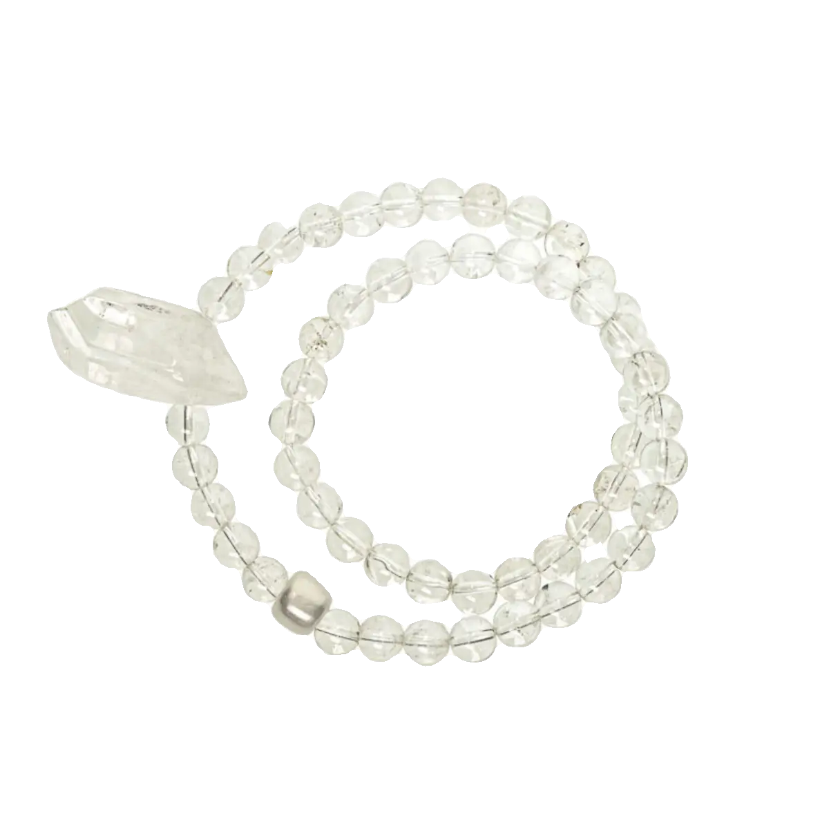 Raw Quartz Talisman Bracelet Clarity Wrap Jewelry