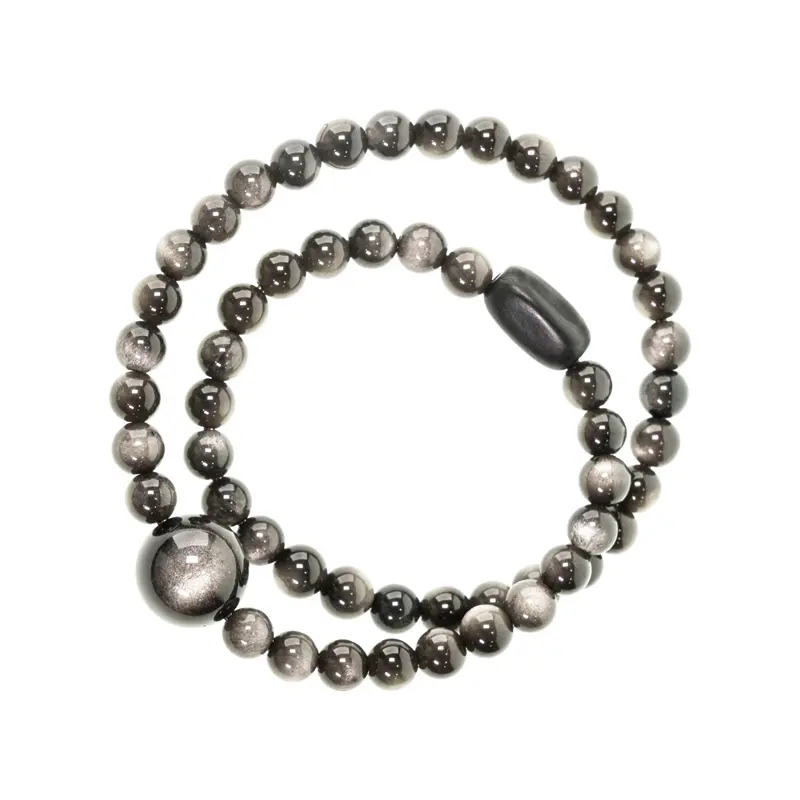Silver Sheen Obsidian Bracelets