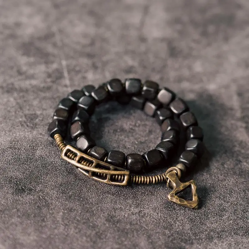 The Anchor & The Path An Ebony Arrowhead Bracelet