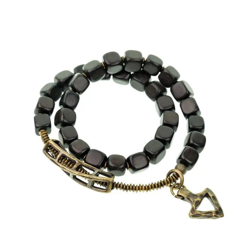 The Anchor & The Path An Ebony Arrowhead Bracelet