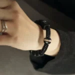 The Dragon's Eye: A Golden Obsidian Ebony Bracelet