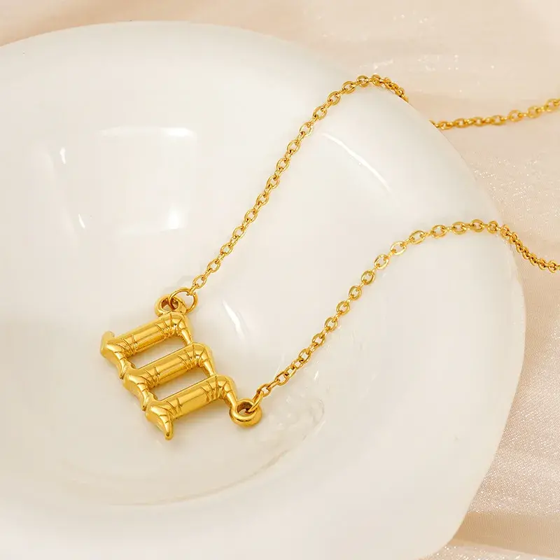 3D Balloon Angel Number Necklace - Tarnish-Free Titanium Steel Jewelry