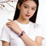 Natural Amethyst & Kunzite Bracelet - Handcrafted Success & Serenity Amulet