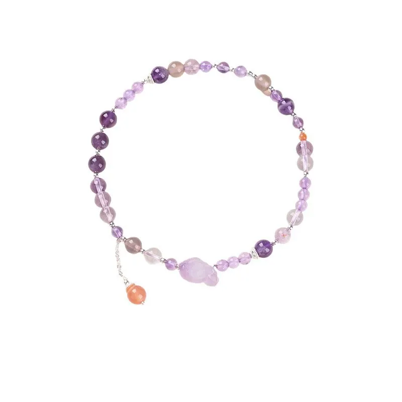 Amethyst and S925 Silver Anklet – Inner Peace & Spiritual Harmony