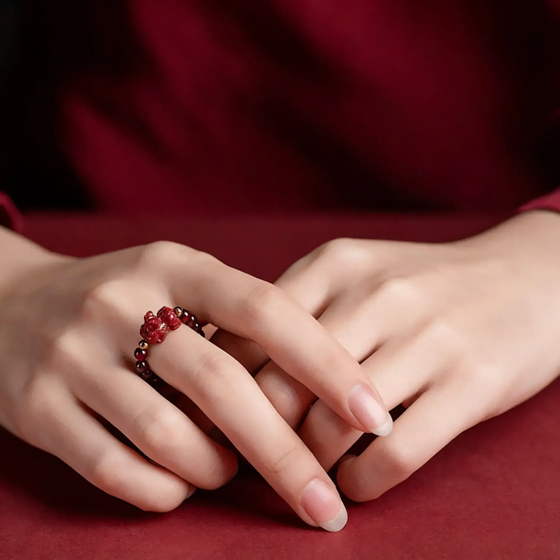Money-Rolling-In-Cinnabar-Garnet-Pixiu-Ring-for-Wealth-Attraction-Spiritual-Protection