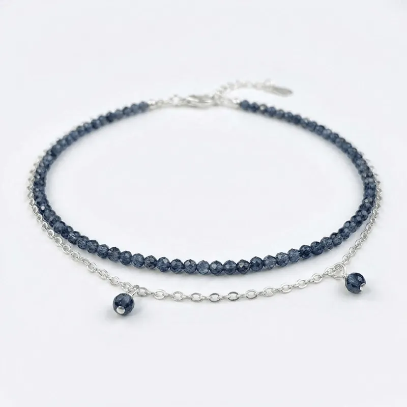 double-layer-beaded-silver-anklet