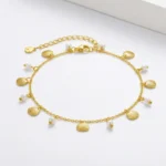 gold-seashell-pearl-charm-anklet
