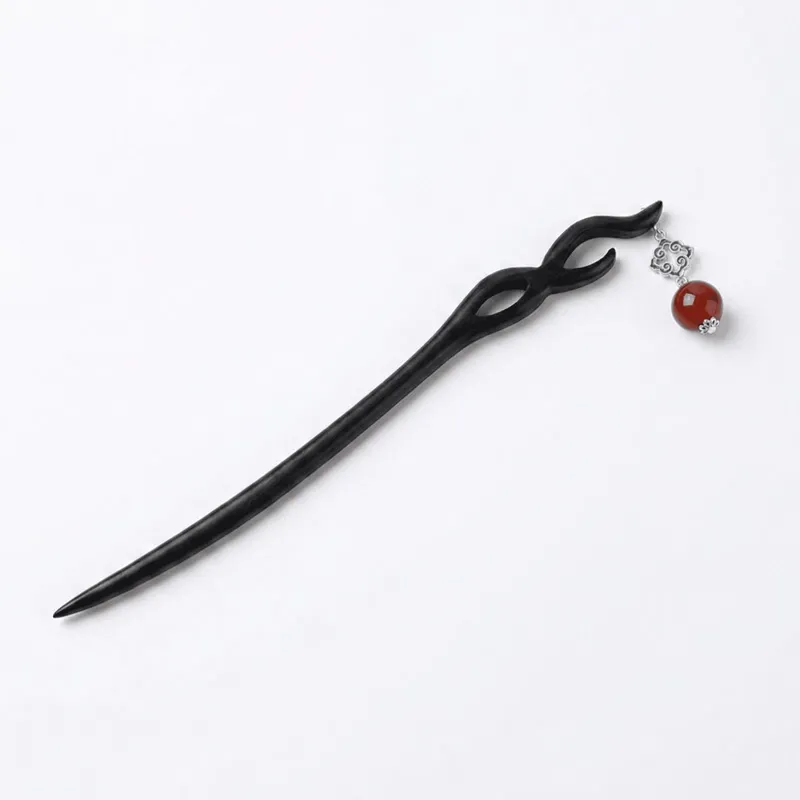 handcrafted-wooden-hair-stick-red-bead-charm
