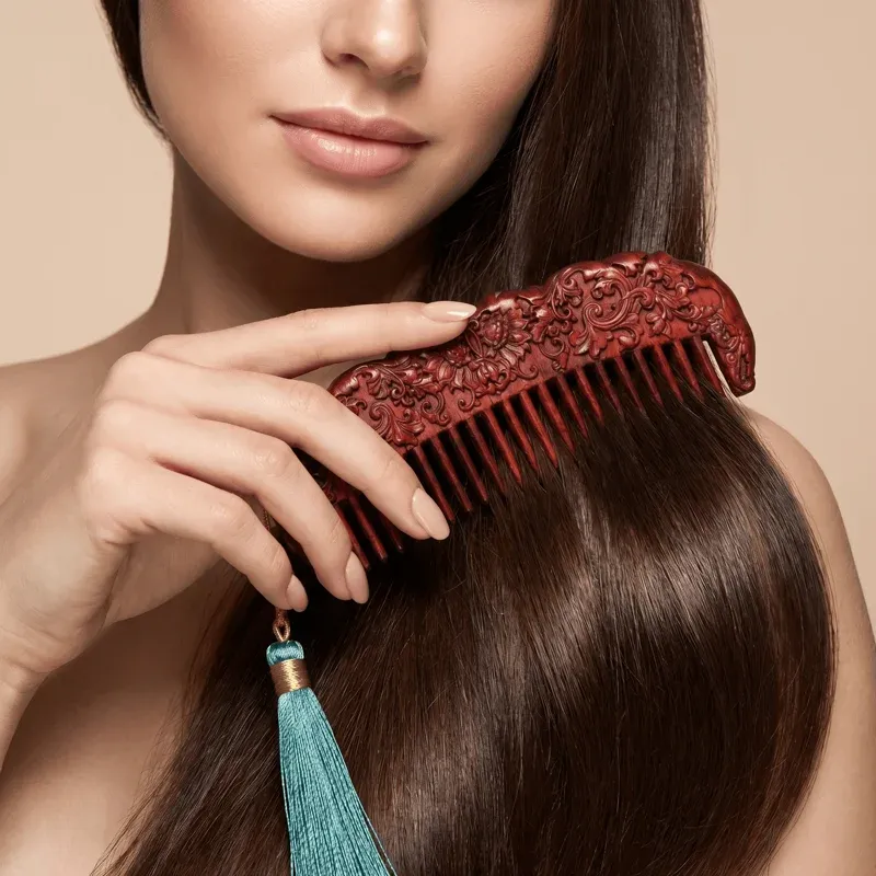 luxury-carved-rosewood-sunflower-comb-tassel