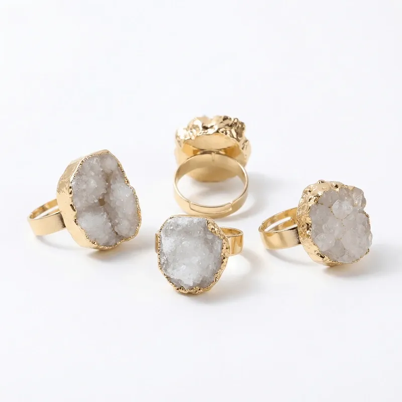 natural-white-quartz-cluster-gold-ring