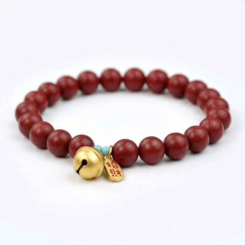 red-bead-bracelet-gold-bell-charm