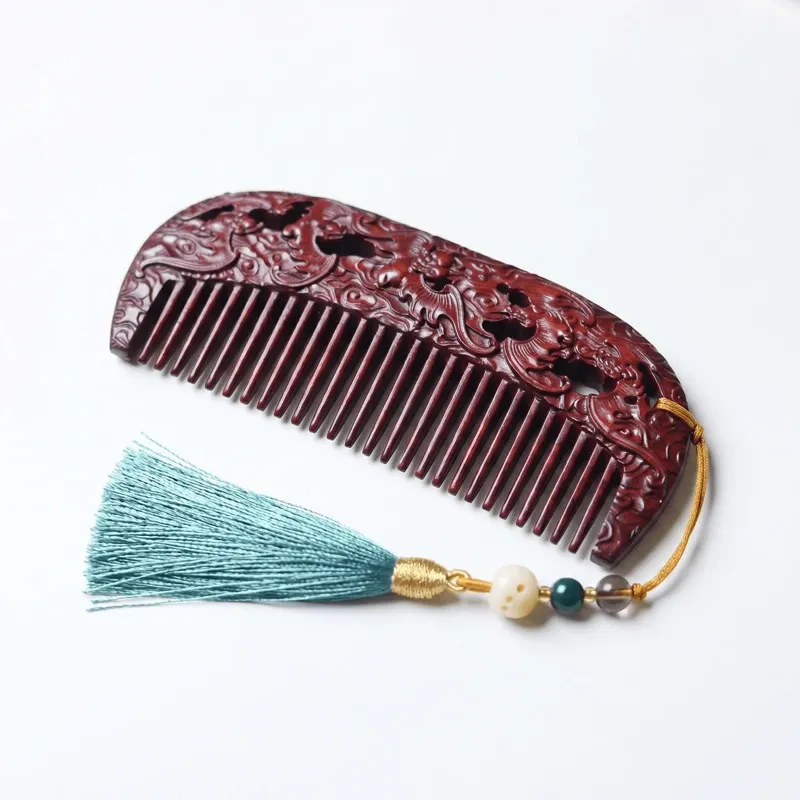 vintage-carved-sandalwood-hair-comb-tassel
