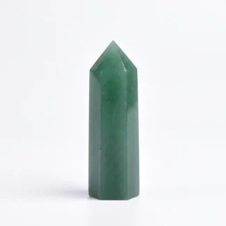 Green Aventurine Crystal Column for Inner Peace & Wealth Attraction
